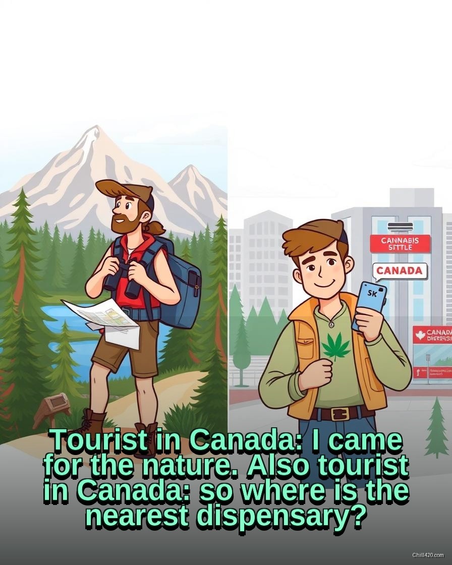 Tourist in Canada who came for nature but is searching for the nearest dispensary