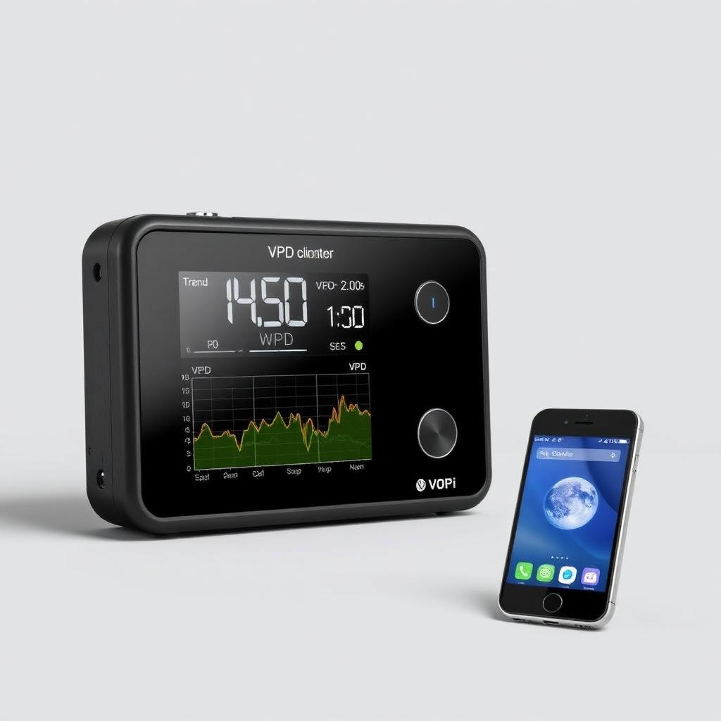 Intermediate Wi-Fi VPD climate monitor with trend graphs