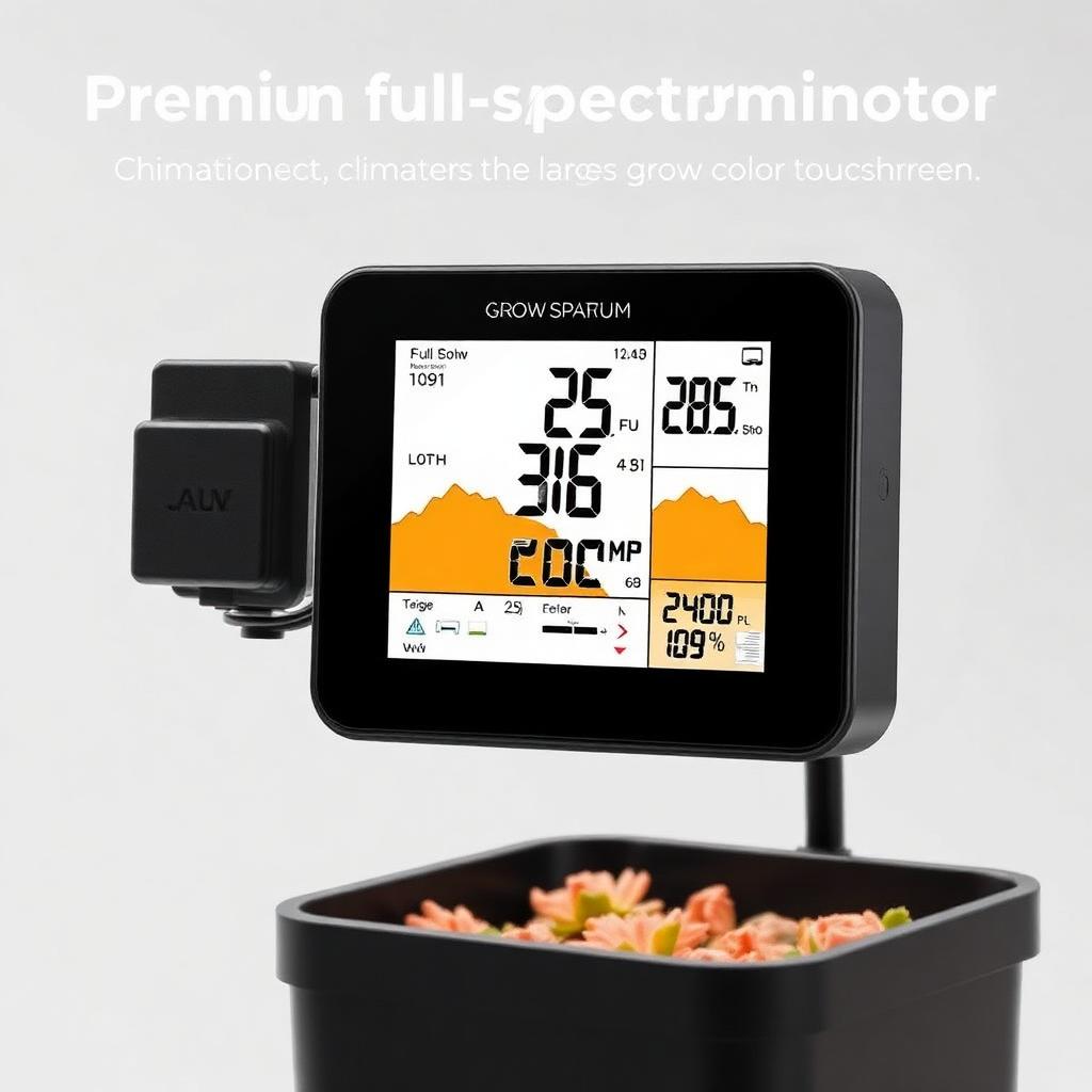 Premium full-spectrum climate monitor with CO2 and multi-zone support