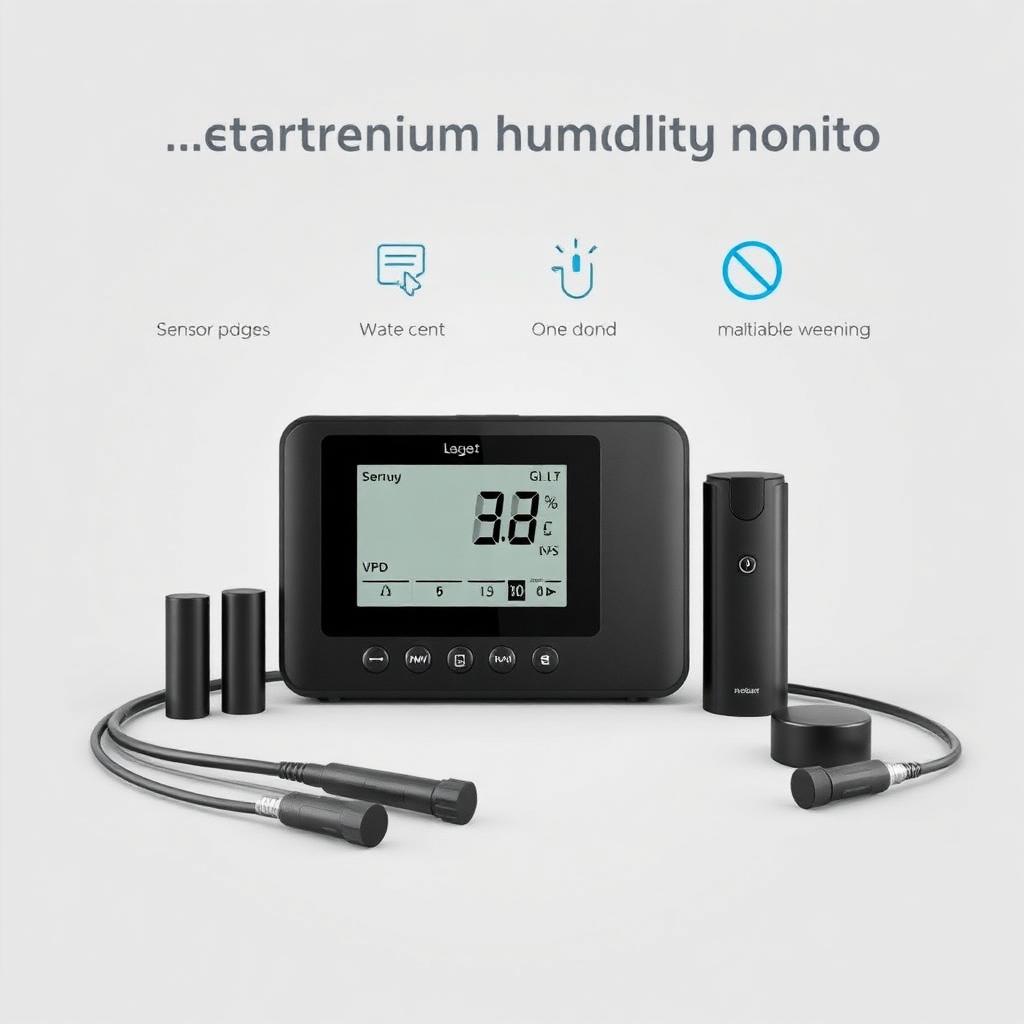 Premium multi-zone humidity monitor with VPD calculation