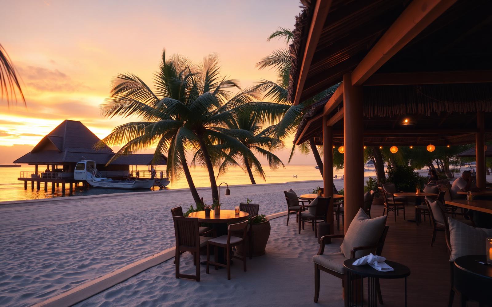 Thailand beach wellness cafe cannabis travel atmosphere